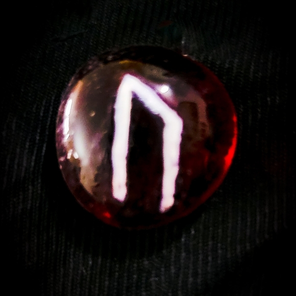 Glass Handmade Runestone Set - Nordic Heathen Runes - Pagan Alter Supplies - Picture 4 of 4